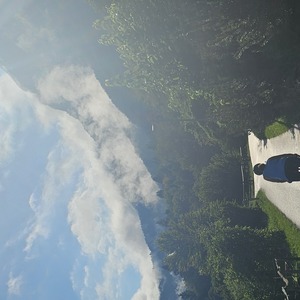 Sun after (and before) heavy rain