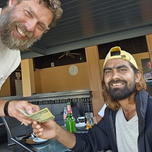 100 rupees from a lovely Nepalese