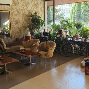 A hotel so posh, bikes stay in the lobby