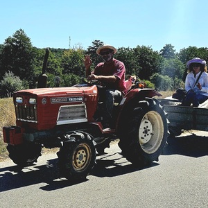 Taking his lady to town