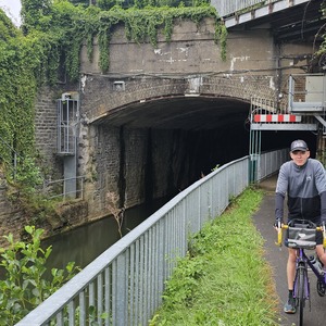 A boat and bike tunnel