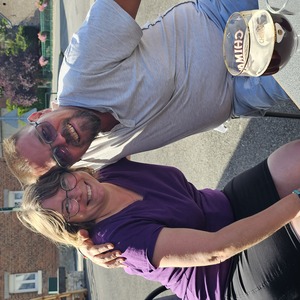 Max and Fabien at the local café